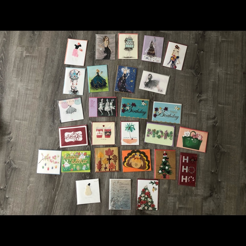 New Lot of 27 Mix Papyrus Greetings cards